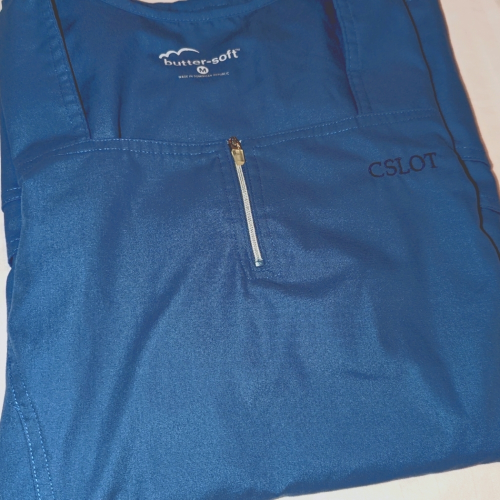 Butter soft top with embroidery